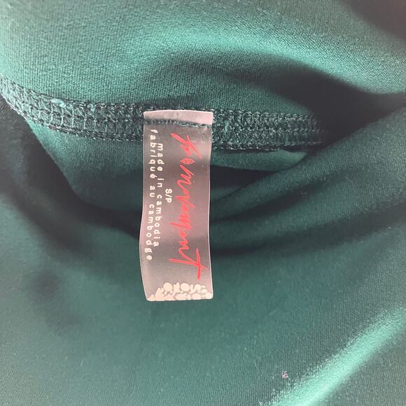 NWT FREE PEOPLE MOVEMENT Never Better Flare Pants Emerald Green Small - Picture 5 of 5